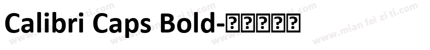 Calibri Caps Bold字体转换